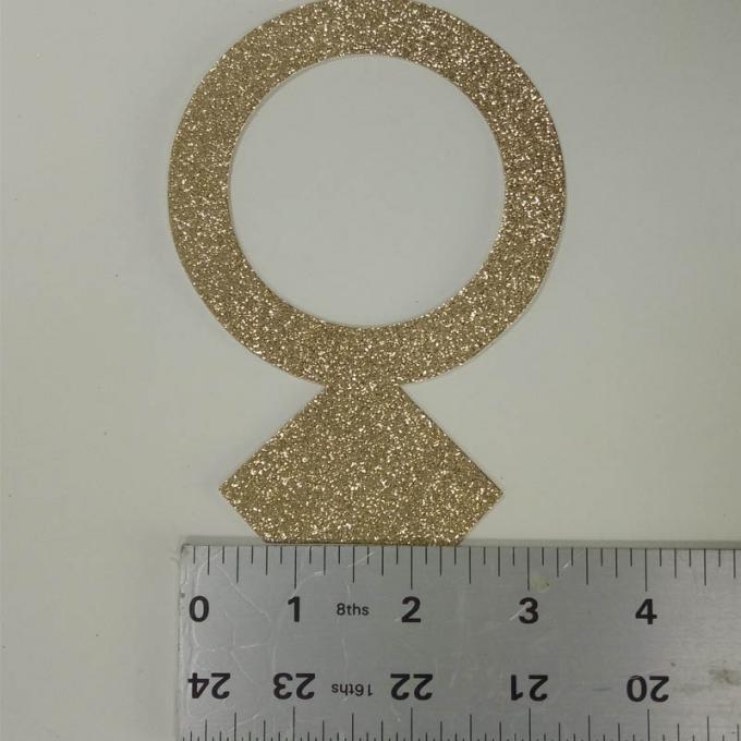 반짝임 두꺼운 종이 반지 반짝임 종이는 생일 케이크 장식을 위해 착색하기 위하여 금을 써 넣습니다