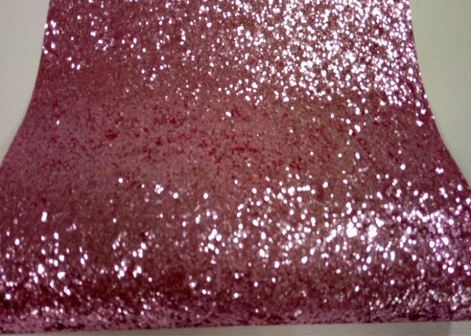 분홍색 땅딸막한 반짝임 벽 직물, 비 - 길쌈된 아름다운 반짝임 직물 장
