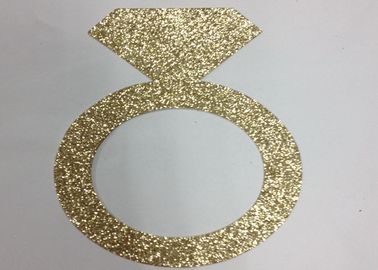 중국 300gsm 반짝임 반짝임 종이 편지 5&quot; 키 큰 금 반짝임 종이 반지 협력 업체