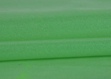 중국 복장을 위한 보통 녹색 반짝임 직물, Pvc는 두꺼운 반짝임 직물을 완료했습니다 협력 업체