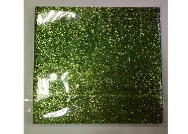중국 신발과 벽지를 위한 밝은 초록색 서리로 덥은 땅딸막한 반짝임 직물 0.55mm 간격 대리점