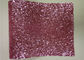 분홍색 땅딸막한 반짝임 벽 직물, 비 - 길쌈된 아름다운 반짝임 직물 장 협력 업체
