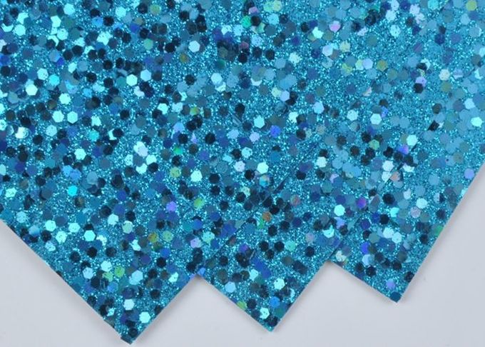 밝은 파란색 불꽃 반짝임 종이, 벽 장식 색깔 주문 반짝임 종이